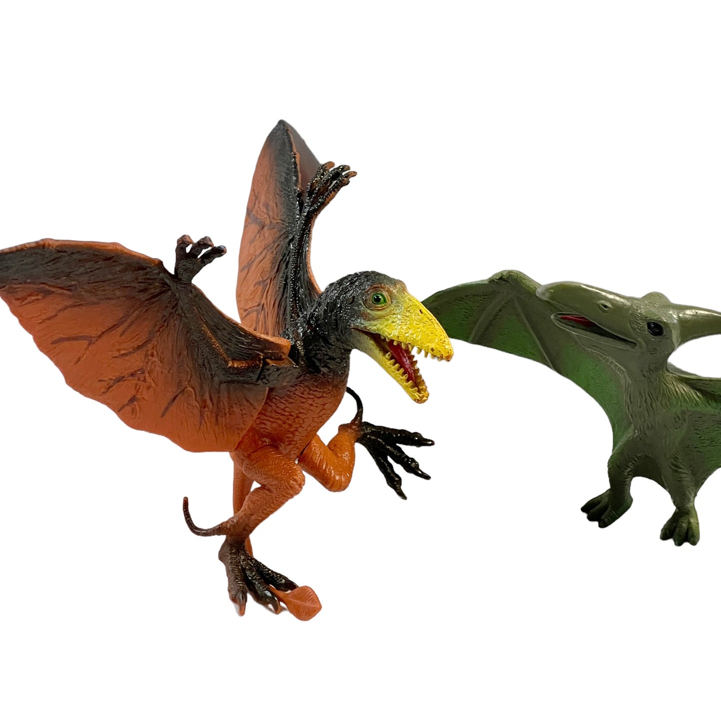 Flying Dinosaurs! Pteranodon and Petosaurs from The Early Jurassic Period Lot of 2 Dinosaur Toys