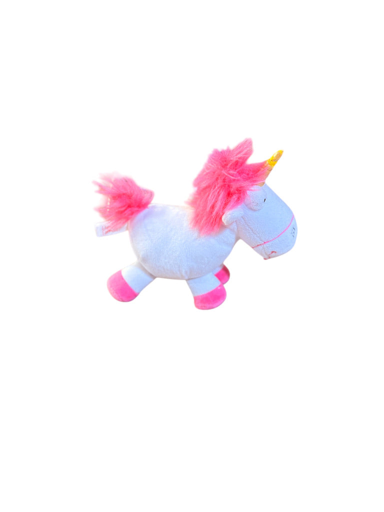 'Fluffy', 7" Ty Original Beanie Baby Unicorn Plush from Despicable Me 3, Preowned