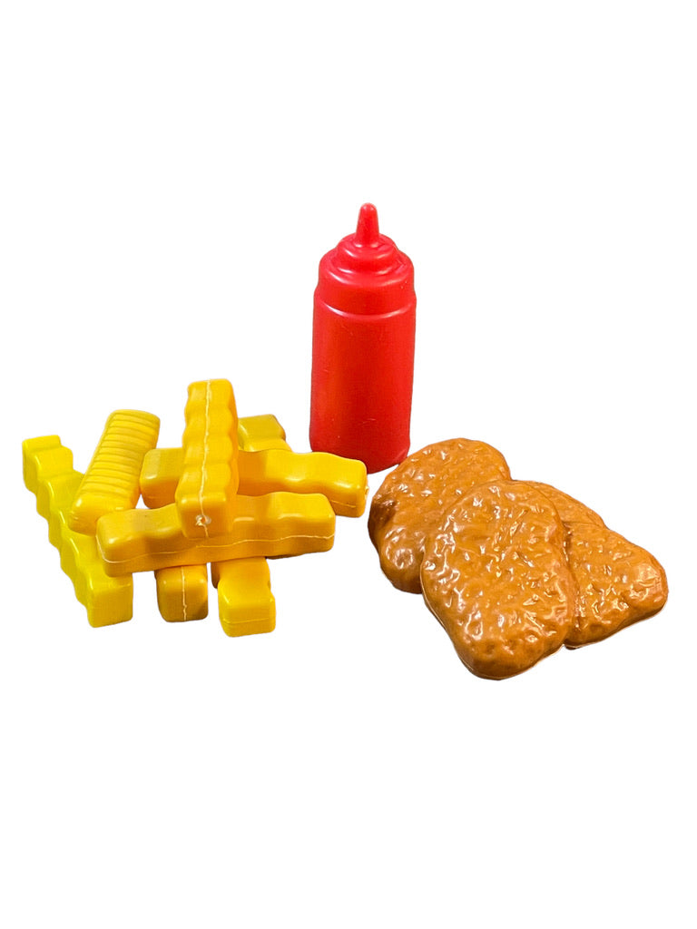 Mixed Lot of Vintage Playfood, Nuggets and Fries, Complete with Ketchup! GUC