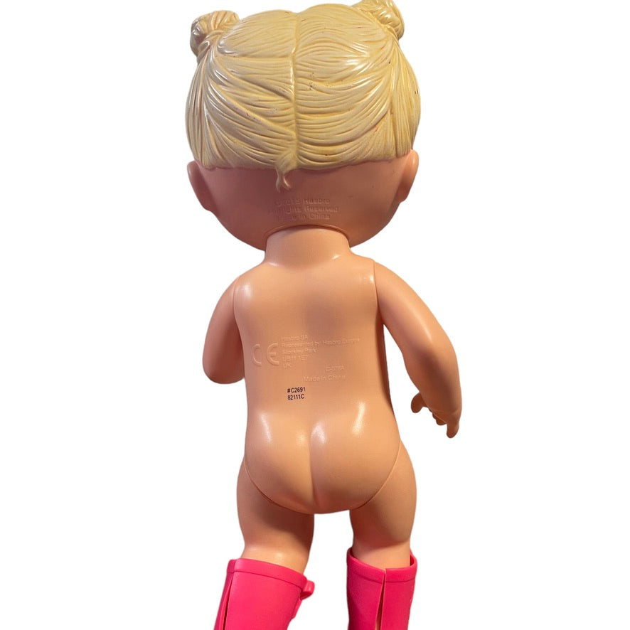 Drink & Wet Baby Alive 2015, Pink Boots & Dainty Dress, in Good Preowned Condition