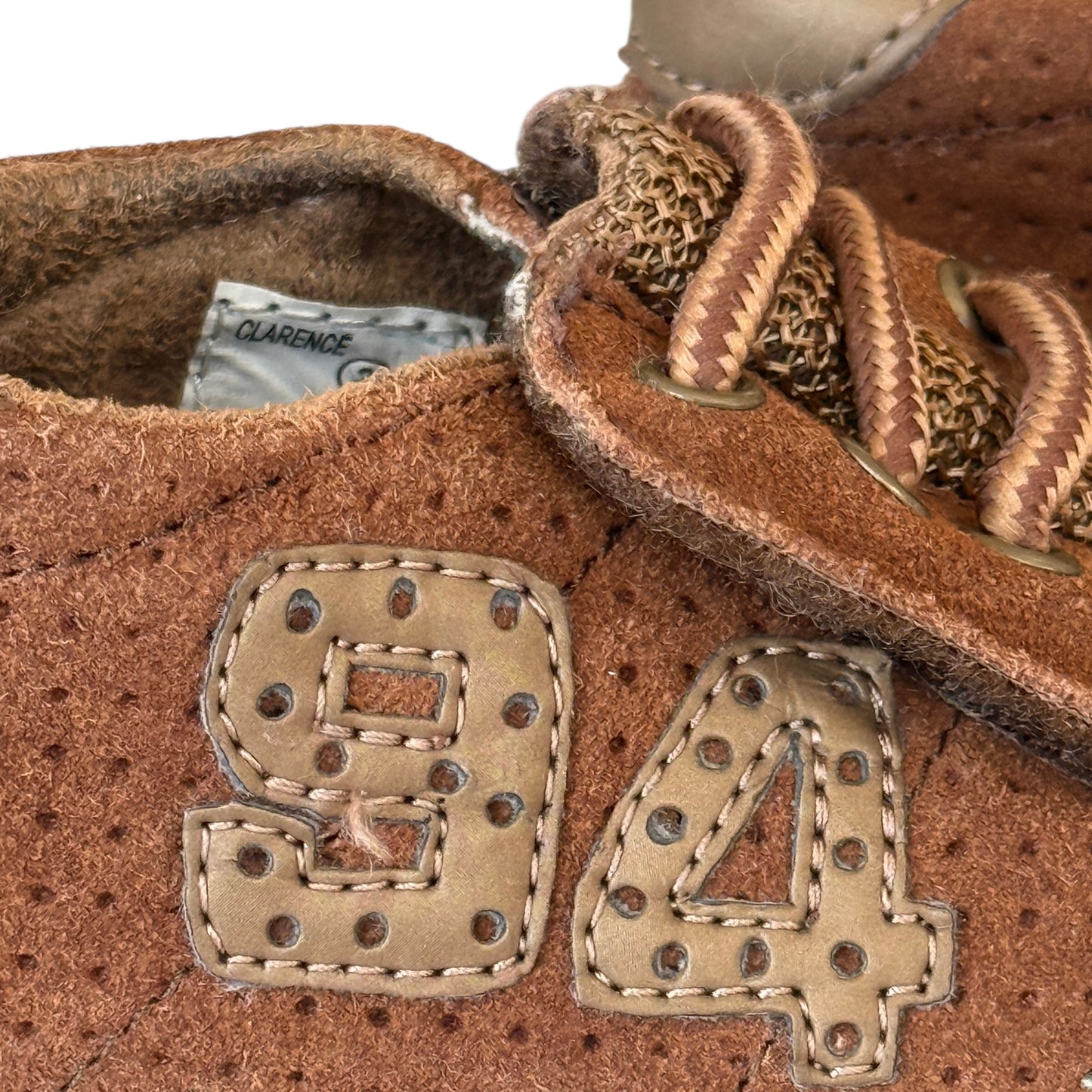 Bum Kids Faux Tie Up HooK & Loop Closure Brown SuedeBoots, Size 3 -Clarence in GUC