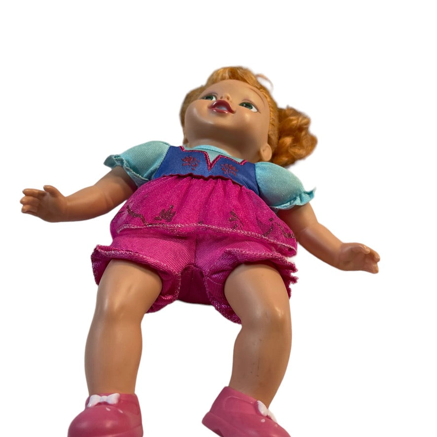 Tollytots, My First Princess 12" Baby Doll, Anna from Frozen, Disney in Original Outfit EUC