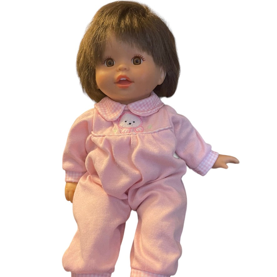 Little Mommy Sweet as Me Mattel Brown Eyed Brunette Baby Doll in Great Preowned Condition