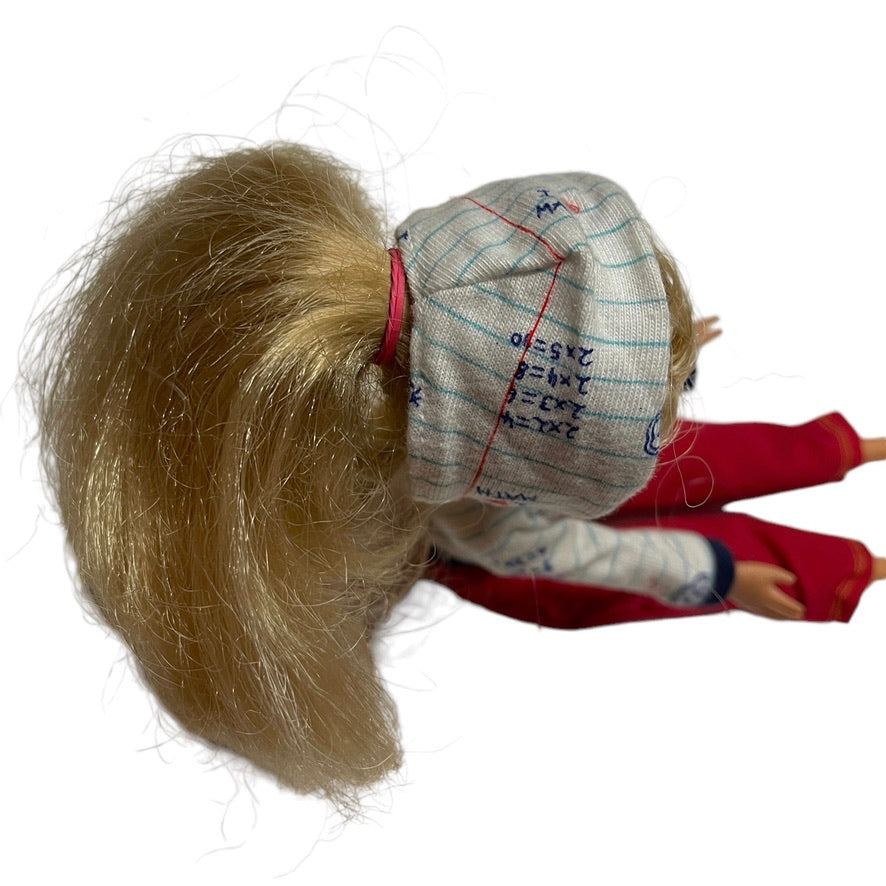 Zuru Fashion Doll, Thick Blond Hair, Cute Hoodie and Red Drawstring Pants, Amazing Gold Shoes!
