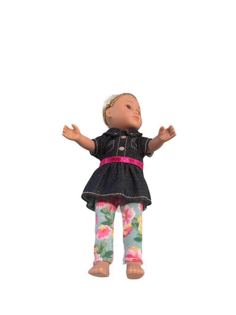 My Life Miniature Dolls, Lot of 2 Cititoy 2013 Blond, Blue Eyed Twins One Original Outfit Preowned