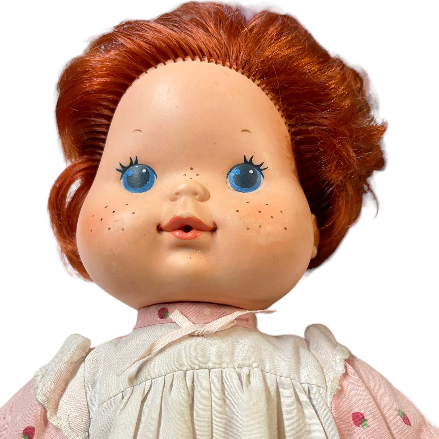 Strawberry Shortcake Blow a Kiss 13" Vintage Baby Doll by Kenner, in Original Outfit