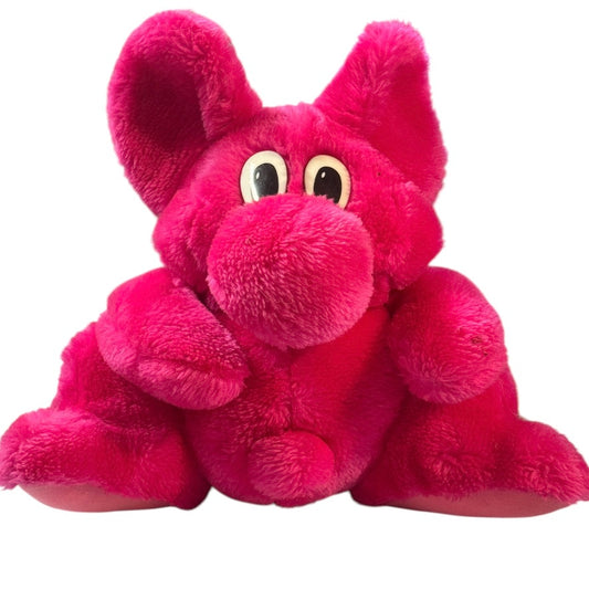 Kolorkins 'KINZI',  a Pretty Pink Promotional Stuffed Elephant by Kodak Cameras Vintage