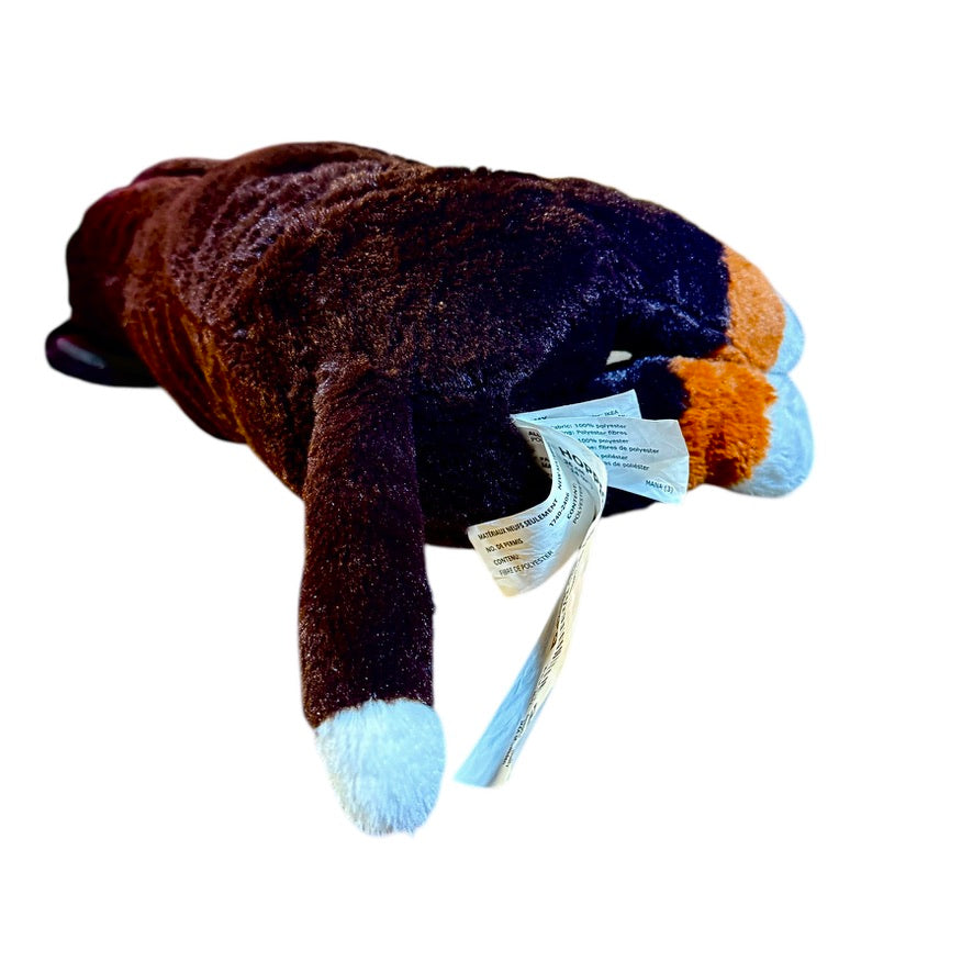 Ikea Hoppig Tri Coloured Bernese Mountain Dog 14” Stuffed Animal Toy Stiched Eyes in EUC