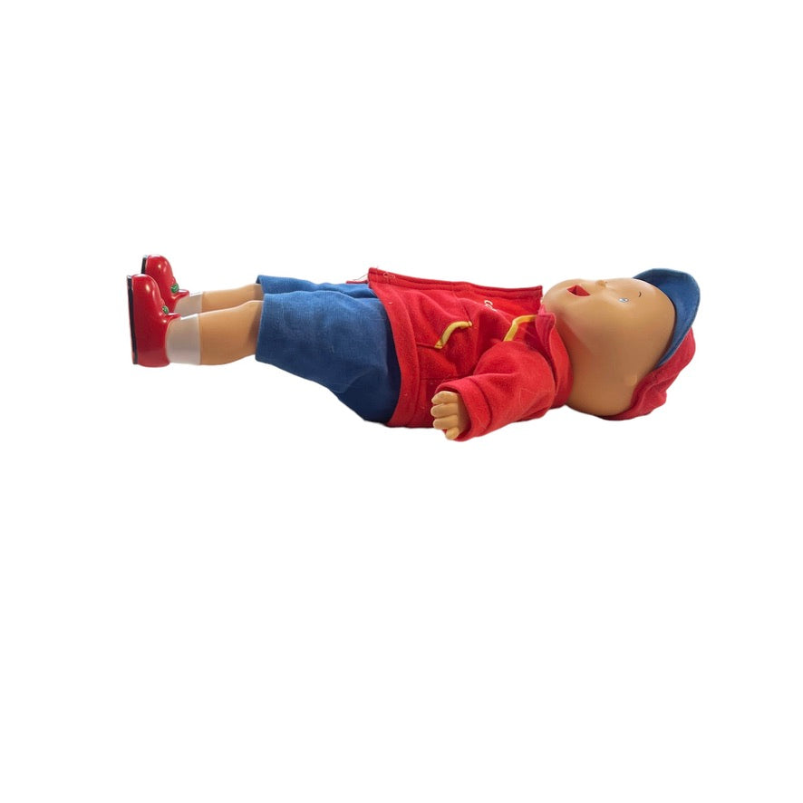 Caillou Interactive Doll, Removable Outfit, Shoes & Cap Moving Mouth HTF Trilingual EUC