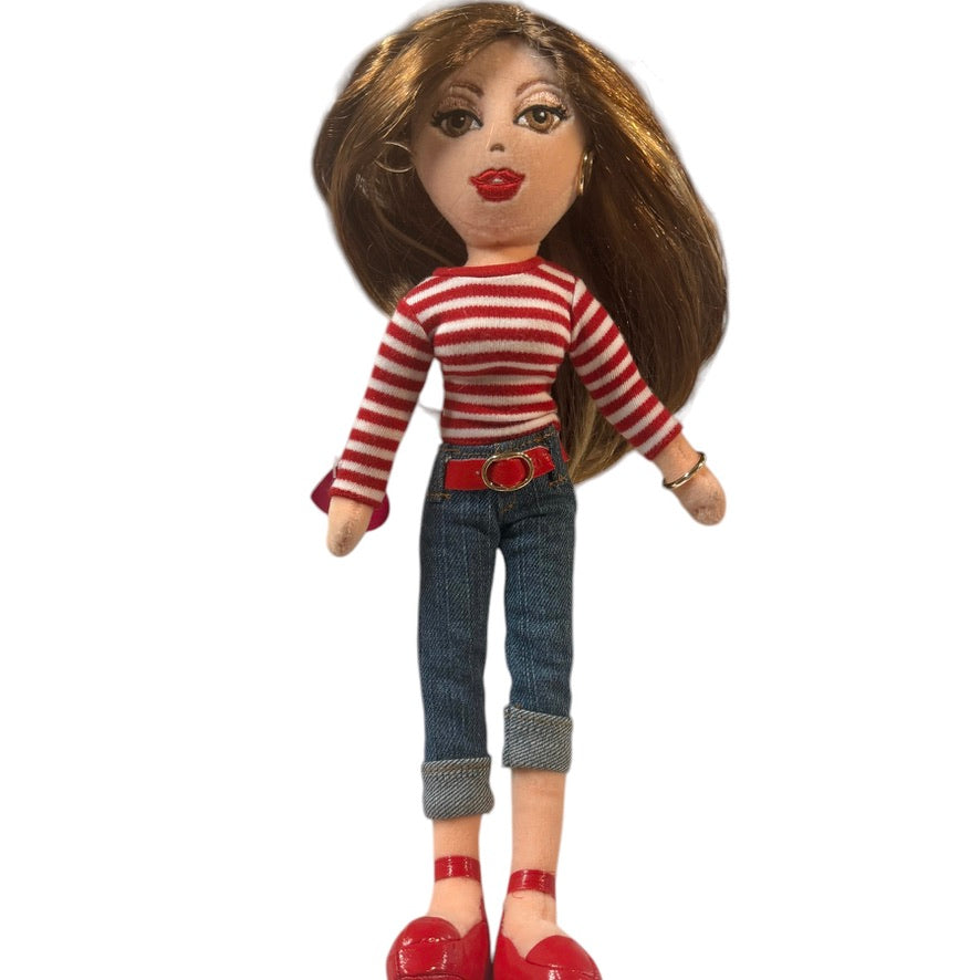 Ty Jammin Jemma, 14", Embroidered Face, Outfit, Jewellery, Hang Tag in Lovely Preowned Condition