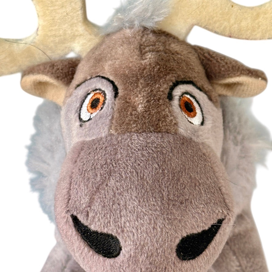 Disney Frozen, 'SVEN', 7" Plush Reindeer, Stitched Features, Furry Accents & Felt Antlers in EUC