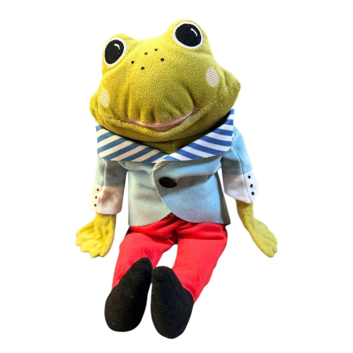 Ikea TOSIG Frog Prince 15" Plush Toy, Discontinued, in Excellent Preowned Condition