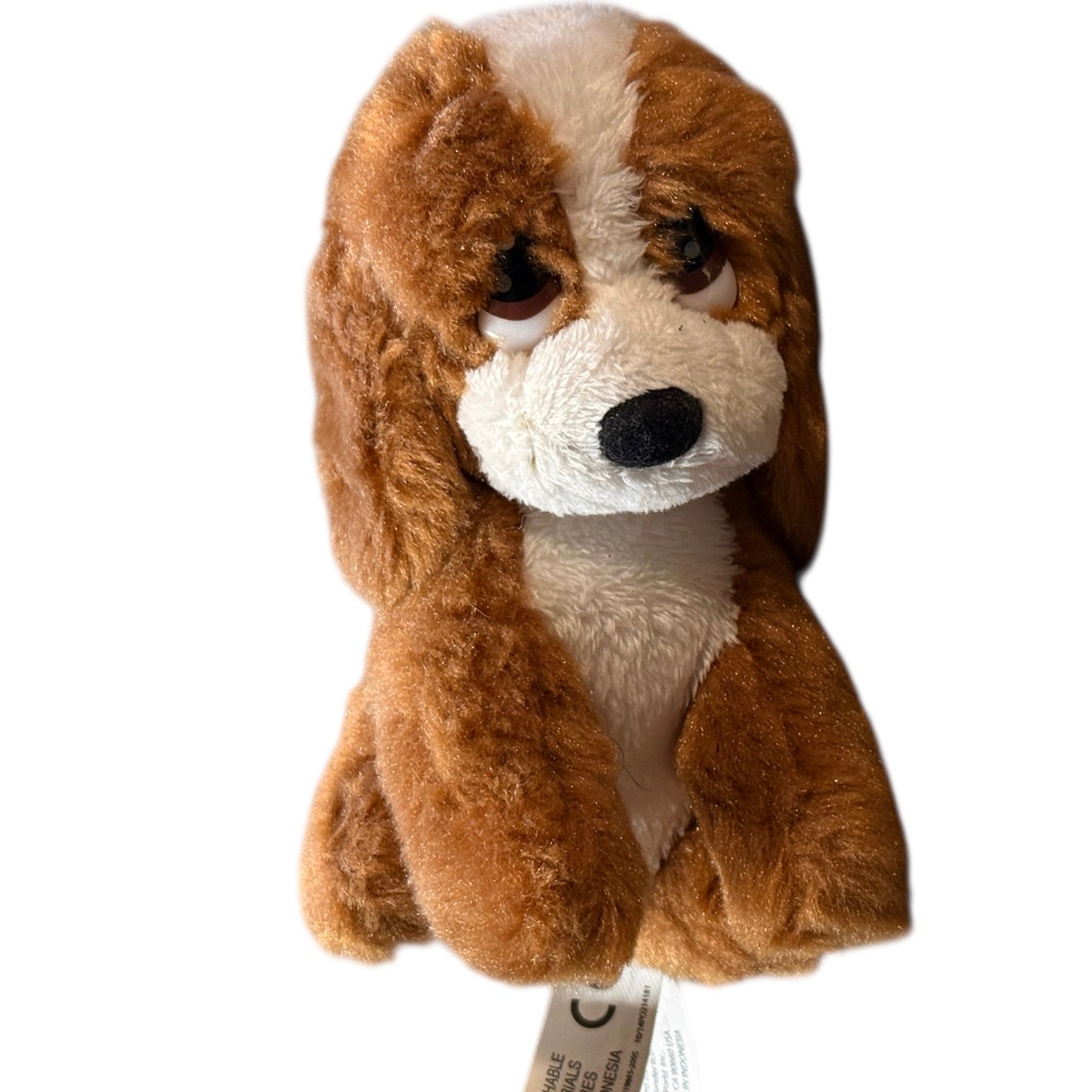 Vintage Aurora Sad Sam 5" Basset Hound Plush, Huge Sad Eyes and Long Silky Ears, in Guc