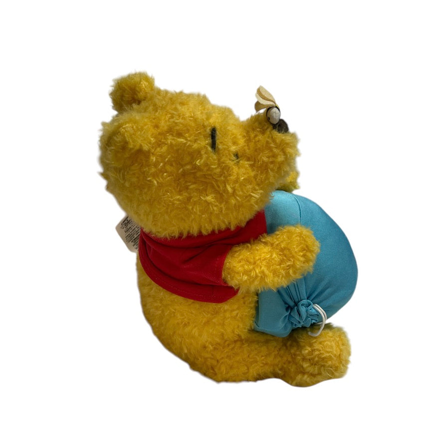 Disney 55th Winnie the Pooh & the Honey Tree 10" Plush with a Bee on his Nose! Preowned ags