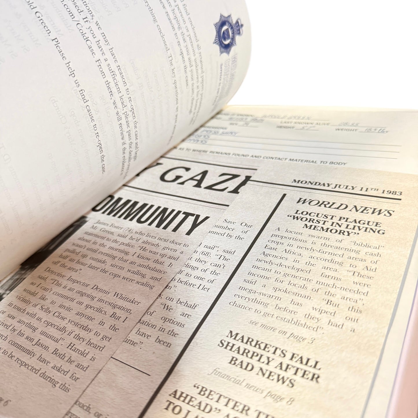 Cold Case, A Pinch of Murder by ThinkFun, Solve a Decades Old Murder from the Case Notes