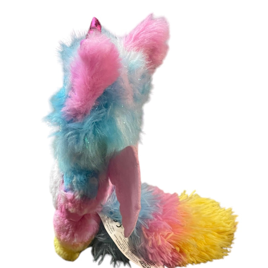 Magic Mixies Rainbow Fox Unicorn with Lights & Sound in Pastel Colours, Fluffy & Sparkly!