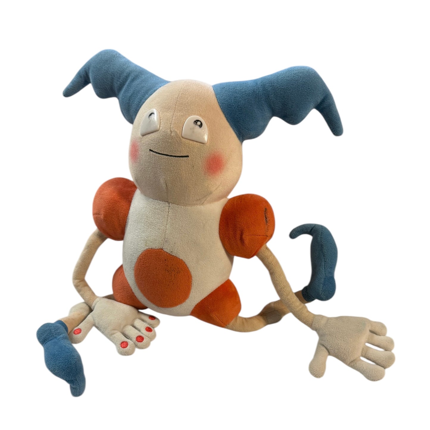 Pokemon 12" Detective Pikachu Mr. Mime Soft Stuffed Plush Toy Doll Posable Limbs, Preowned