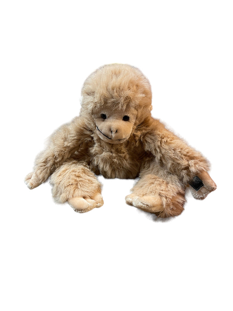 Hanging Monkey 14" Fluffy Soft  Beige Stuffed Animal Toy GUC No Tags