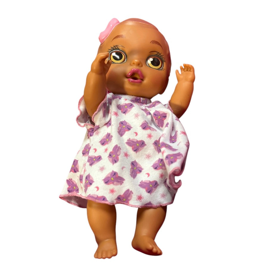 Precious Baby Alive Doll, Drink & Wet All Vinyl/Plastic Medium Skin Tone 12" Posable Original Clothes