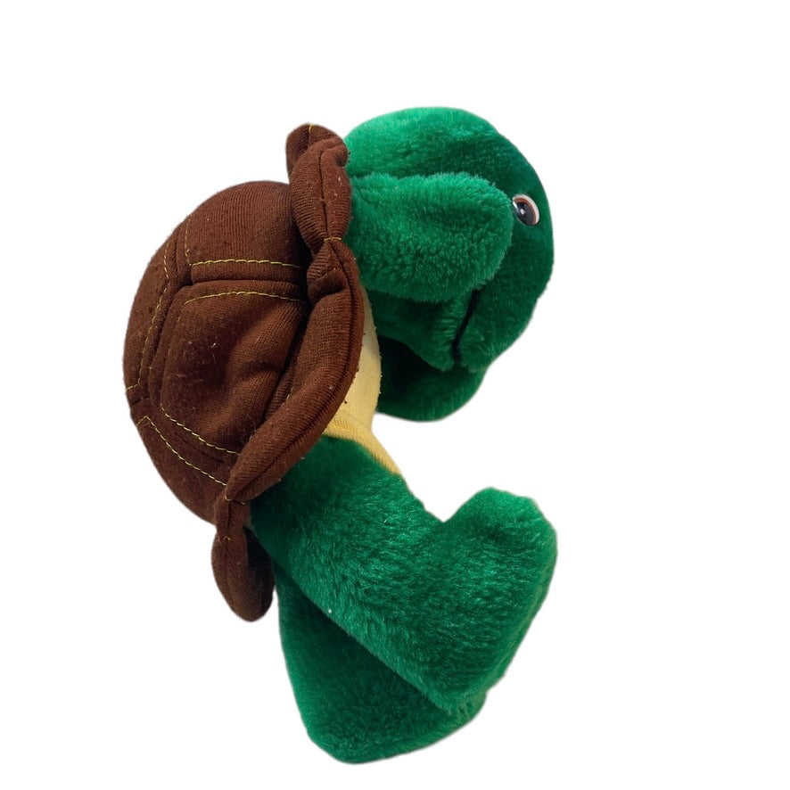 Franklin the Turtle Hand Puppet, 12" Vintage Plush Stuffed Animal by Kids Can Press