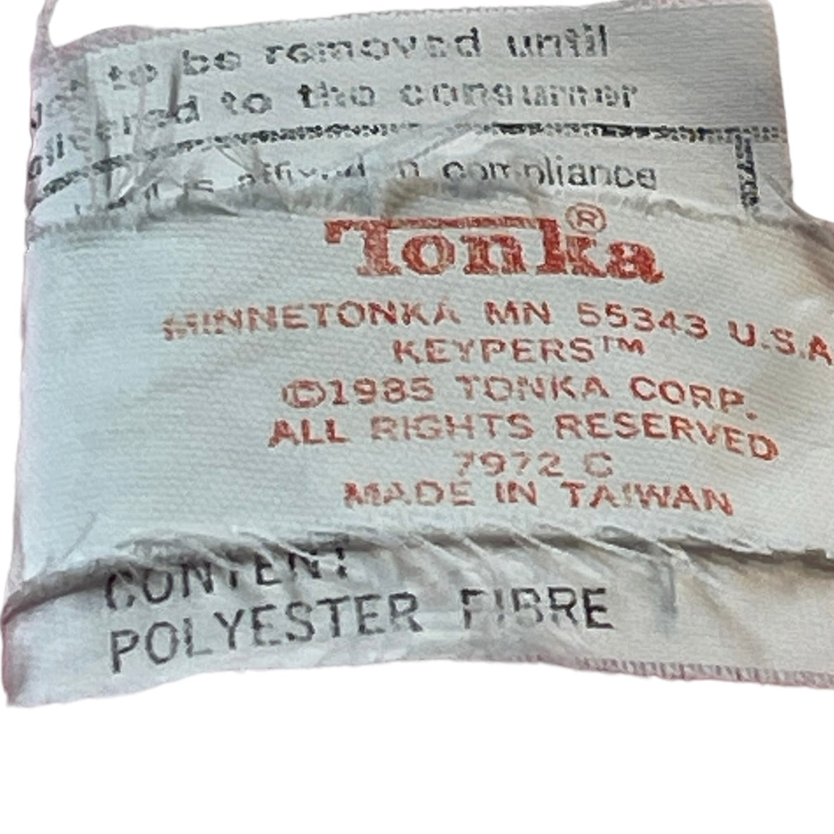 Tonka 1985 Keypers Pink Plush, a Sweet Faced Soft Snail with a Hidden Pouch in GUC
