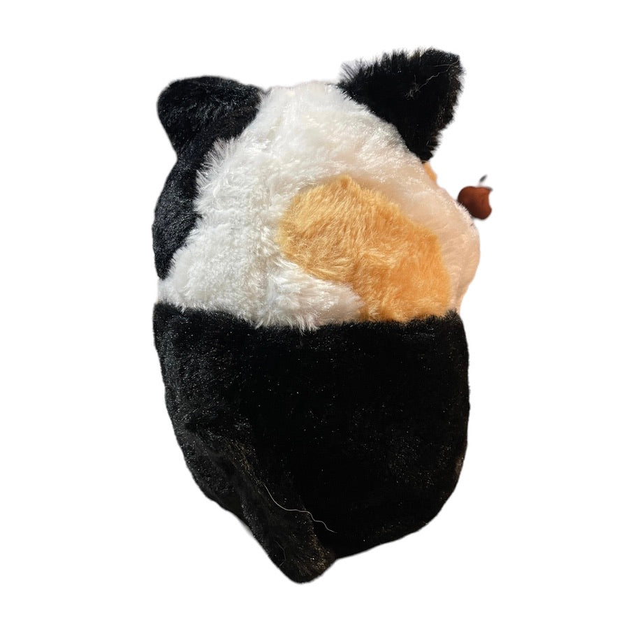 Nanco Belly Buddies Calico Fat Cat Plush Stuffed Animal Toy 9" Preowned in GUC