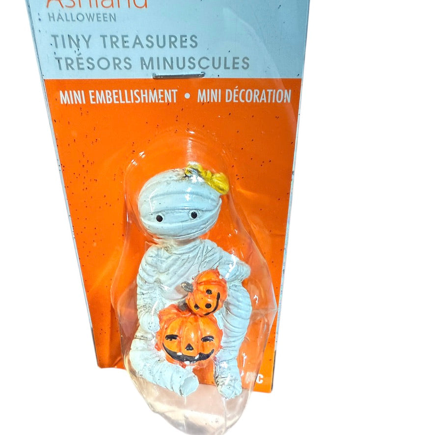 Ashland Halloween Tiny Treasures Mummy with Jack-O-Lanterns Preowned, Unopened