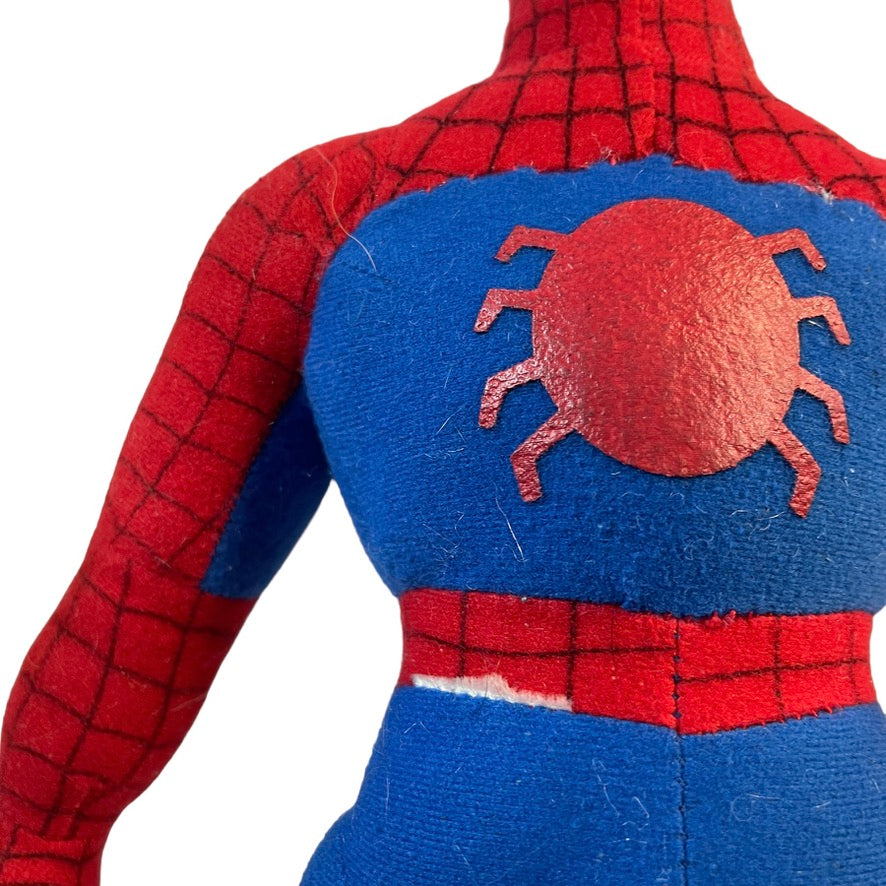 Marvel Spiderman 15" Stuffed Toy with Appliqued Eyes and Classic Spider on Chest GUC
