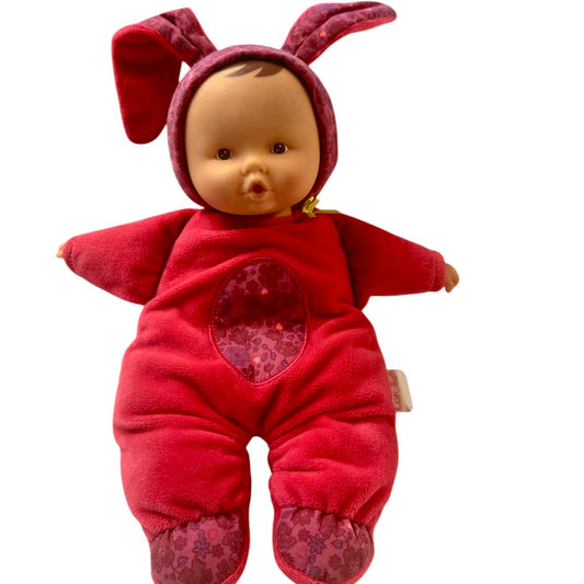Adorable Corolle Babibunny Dodo Baby Doll Tiny Yellow Bow Missing Sound & Light Box