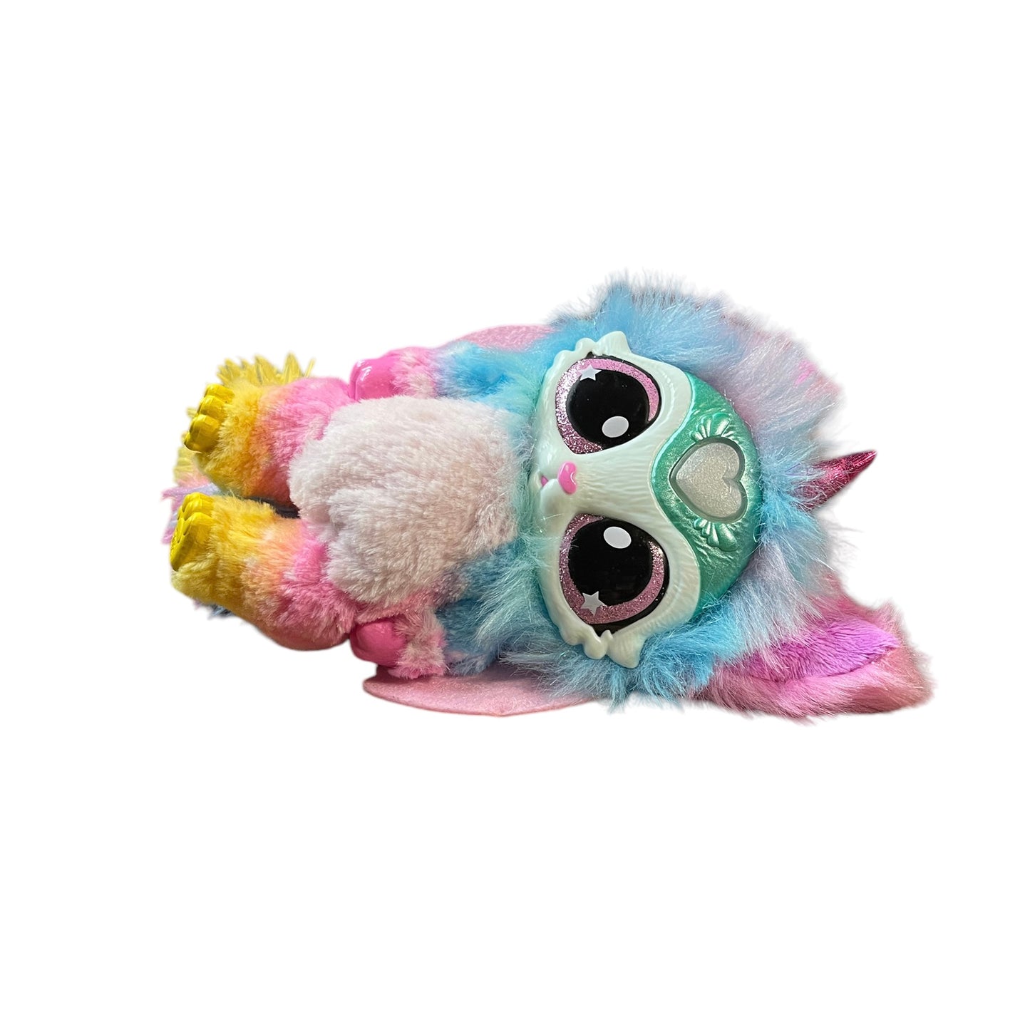 Magic Mixies Rainbow Fox Unicorn with Lights & Sound in Pastel Colours, Fluffy & Sparkly!