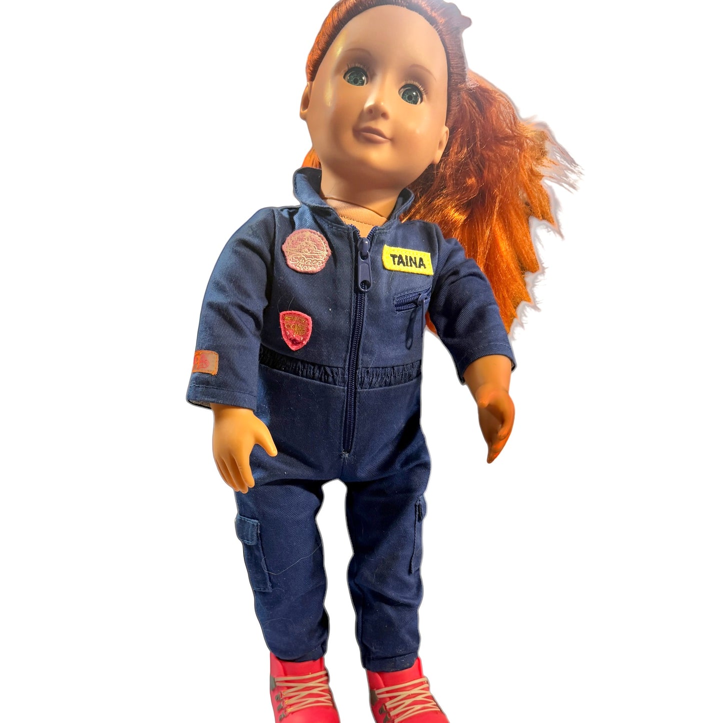 Our Generation 18" Taini', Professional Collection Astronaut with Red Hair &Original Outfit in EUC