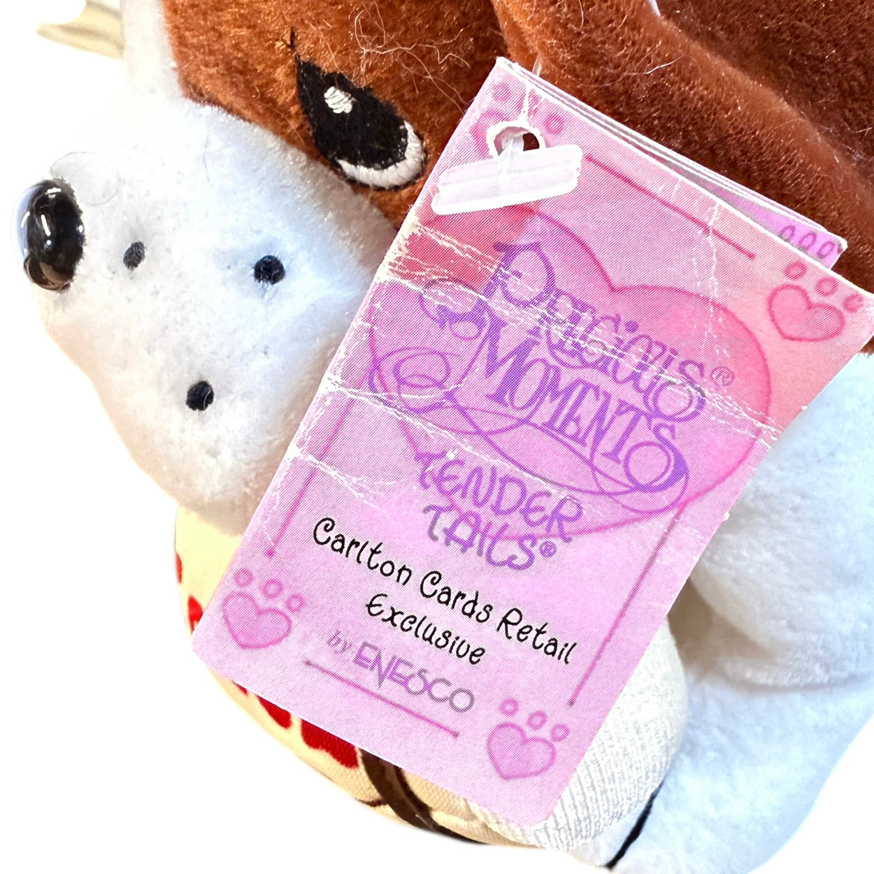 Precious Moments St. Bernard Puppy Dog Plush by Enesco with Cocoa Cask & Freckles!