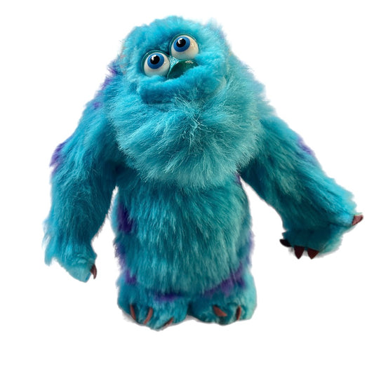 Hasbro Disney Pixar Monsters Inc. 9" Turquoise & Purple Sully Preowned Stuffed Animal Toy GUC So Cute!