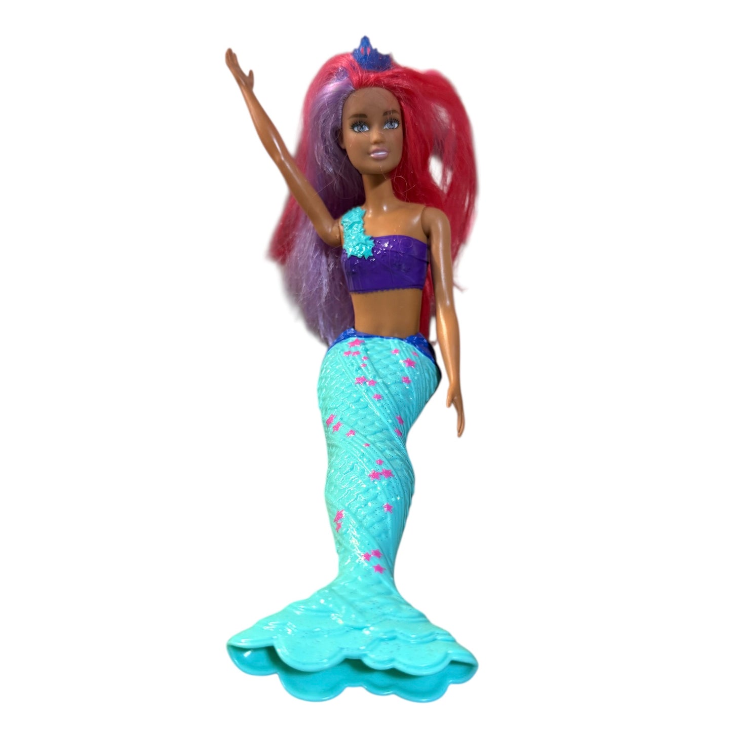 BarbIe Dreamtopia 12" Mermaid Doll in Aqua & Purple with Hot Pink & Lavender Hair with Tiara