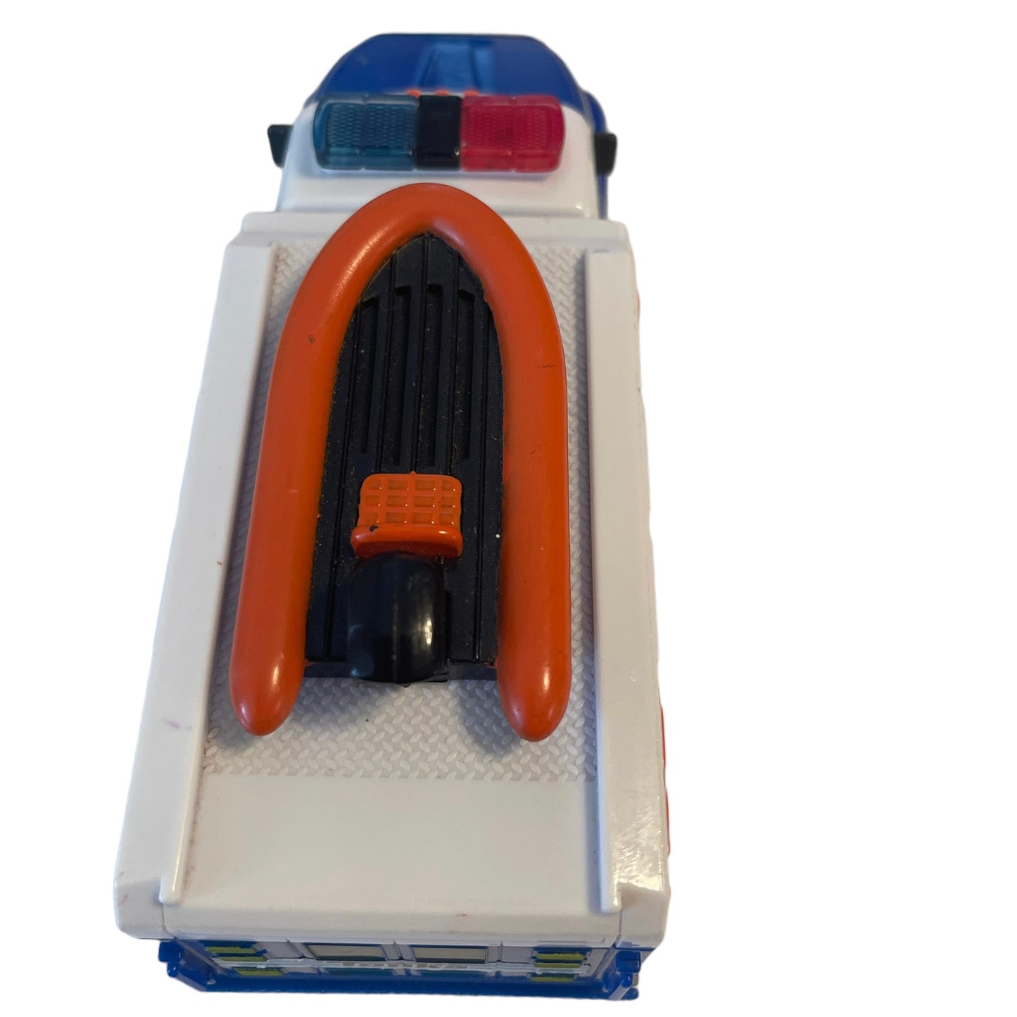 Tonka Emergency Services Unit 6.5" Dinghy on Roof & Lots of Bells & Whistles! GUC