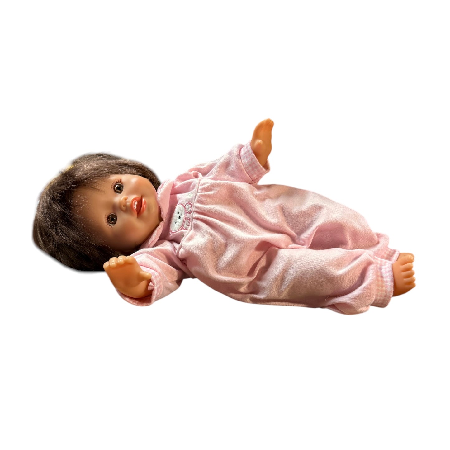 Little Mommy Sweet as Me Mattel Brown Eyed Brunette Baby Doll in Great Preowned Condition