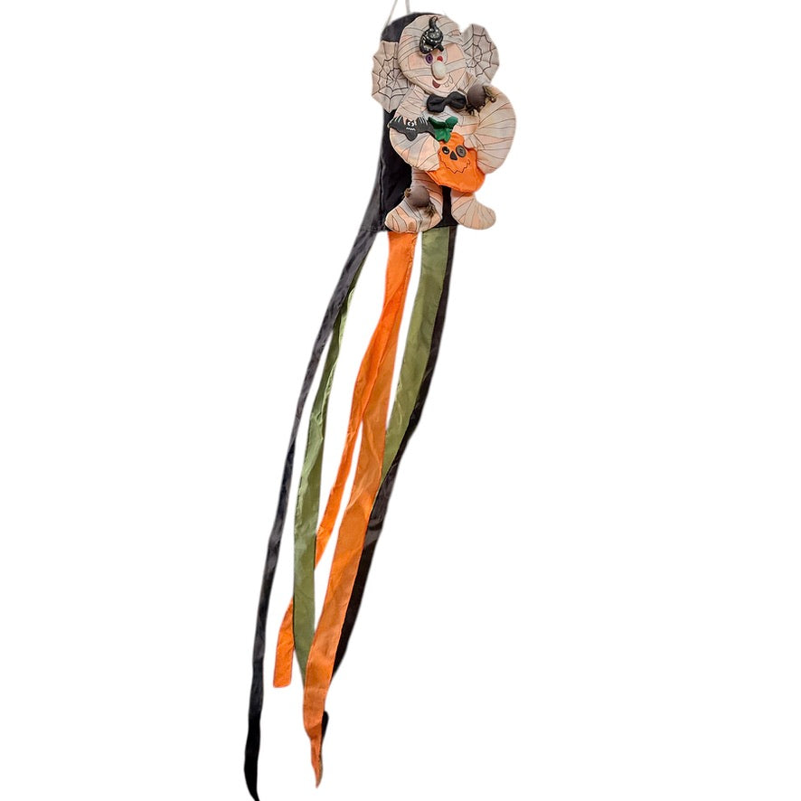 Dandee Halloween Decor, Windsock with Mummy/Spider Webs & Other Scary Things!