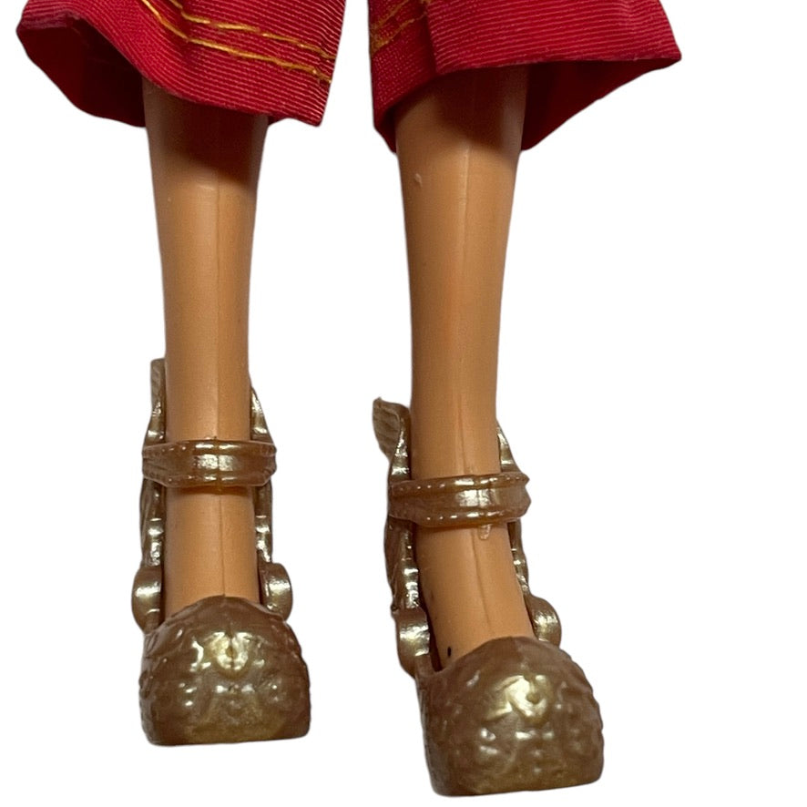 Zuru Fashion Doll, Thick Blond Hair, Cute Hoodie and Red Drawstring Pants, Amazing Gold Shoes!