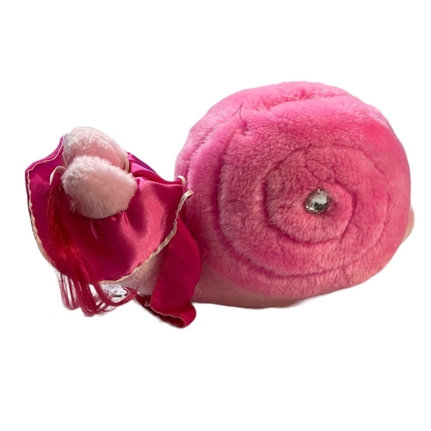 Tonka 1985 Keypers Pink Plush, a Sweet Faced Soft Snail with a Hidden Pouch in GUC