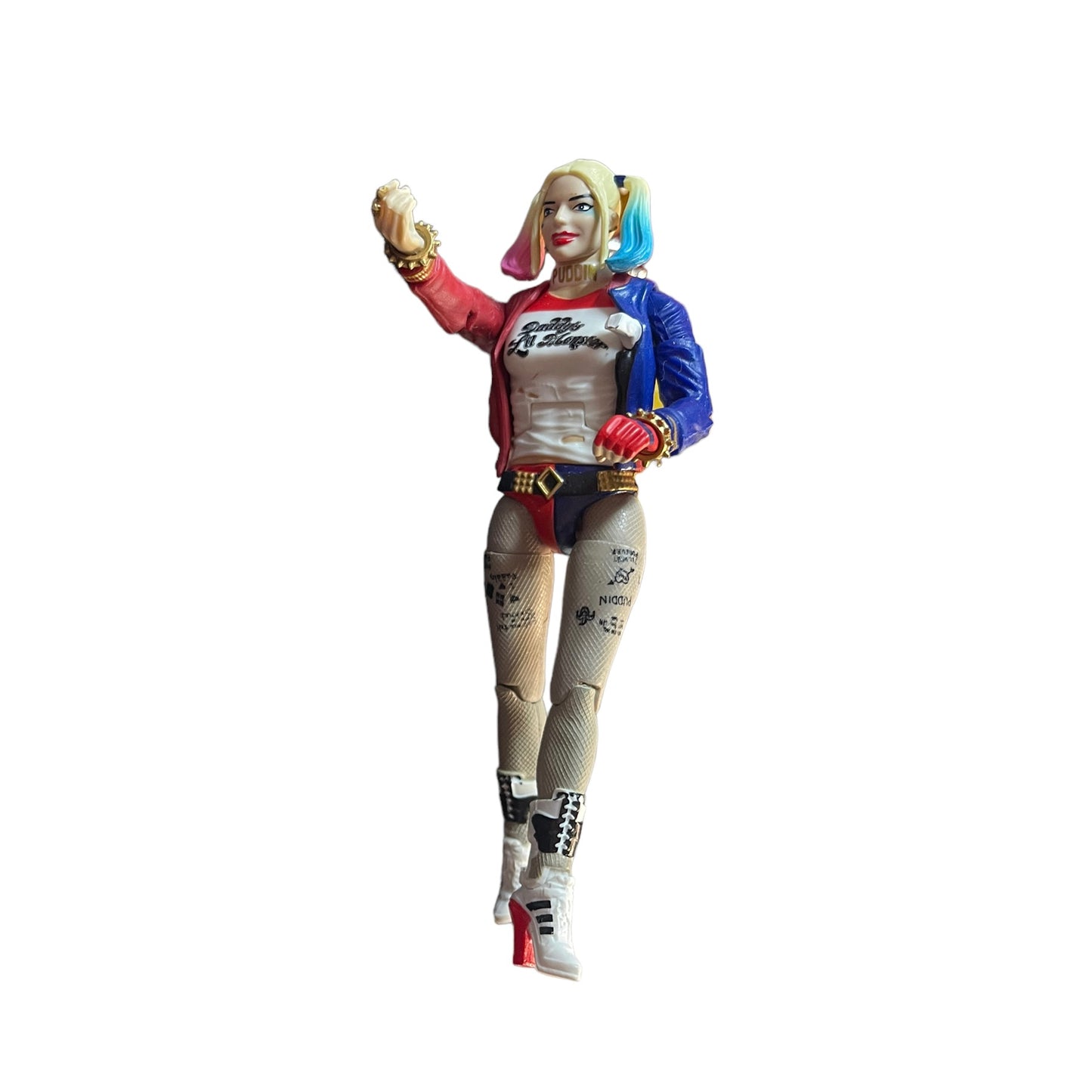 Articulated 6" DC Comics Multiverse Suicide Squad Harley Quinn Figure with Jacket EUC