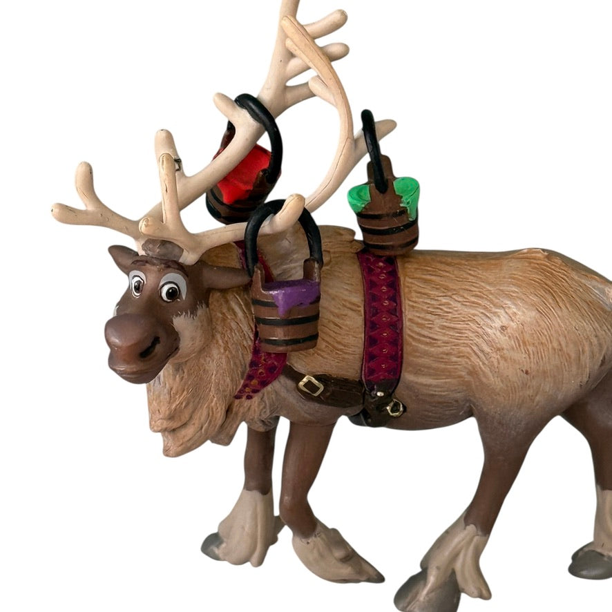Disney Frozen Sven Reindeer Mini Figure/Paint Buckets & Olaf in a Tuxedo 2 Cake Toppers/Toys