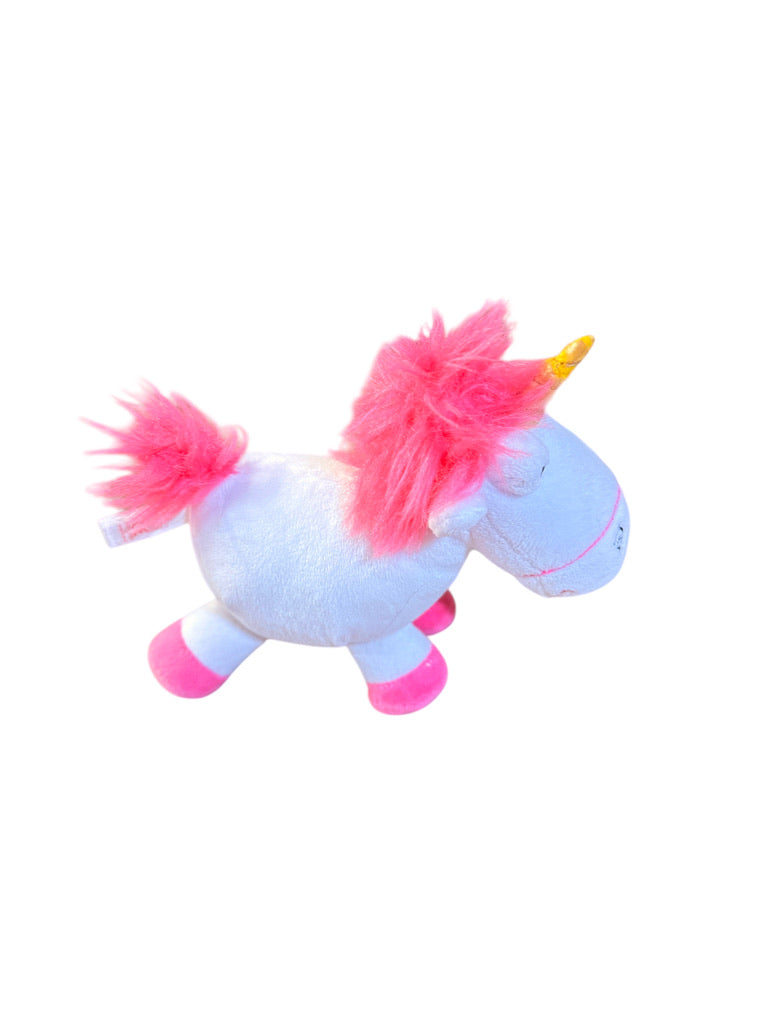 'Fluffy', 7" Ty Original Beanie Baby Unicorn Plush from Despicable Me 3, Preowned