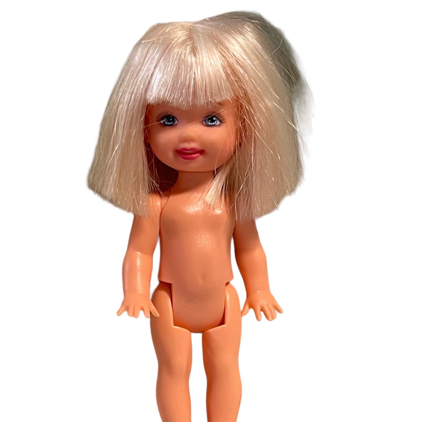 Barbie Vintage Moveable Mattel Littles, Blond with Back Levers Lot ot 3