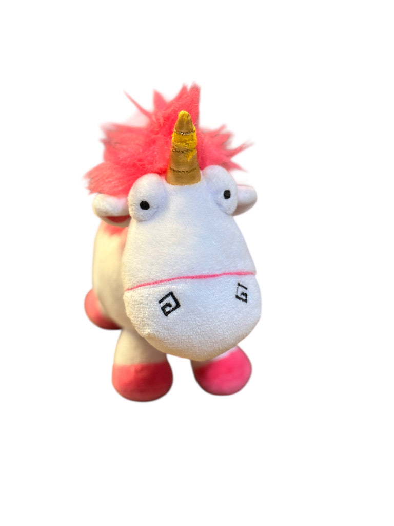 'Fluffy', 7" Ty Original Beanie Baby Unicorn Plush from Despicable Me 3, Preowned