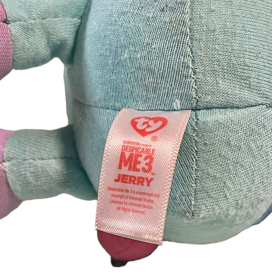 Despicable Me 3, 9" Dave and Jerry TY Beanie Baby Tourists in Great Preowned Condition