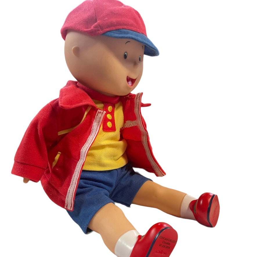 Caillou Interactive Doll, Removable Outfit, Shoes & Cap Moving Mouth HTF Trilingual EUC
