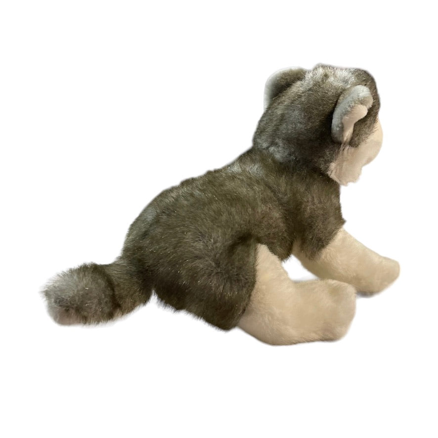 Siberian Husky Blue Eyed BAB Barking/Panting Animated Stuffed Animal Preowned Toy