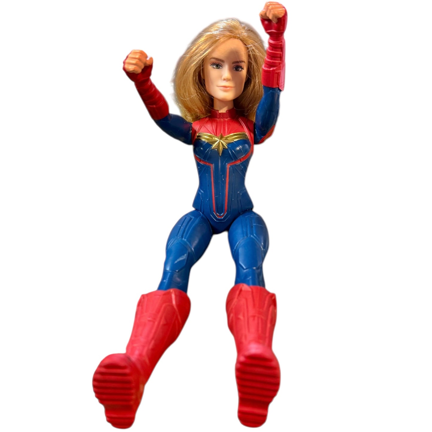 Captain America & Captain Marvel from Marvel Avengers Titan Hero Series 12" Action Figures GUC