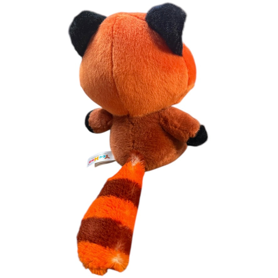 Aurora YooHoo Hapee Red Panda Plush, Huge Green Eyes & Striped Tail, Preowned, Adorable!