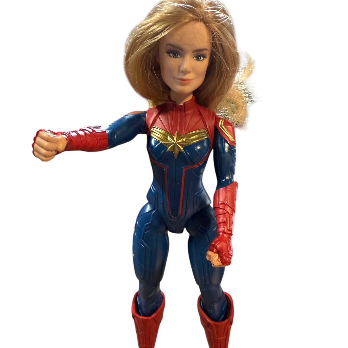 Captain America & Captain Marvel from Marvel Avengers Titan Hero Series 12" Action Figures GUC